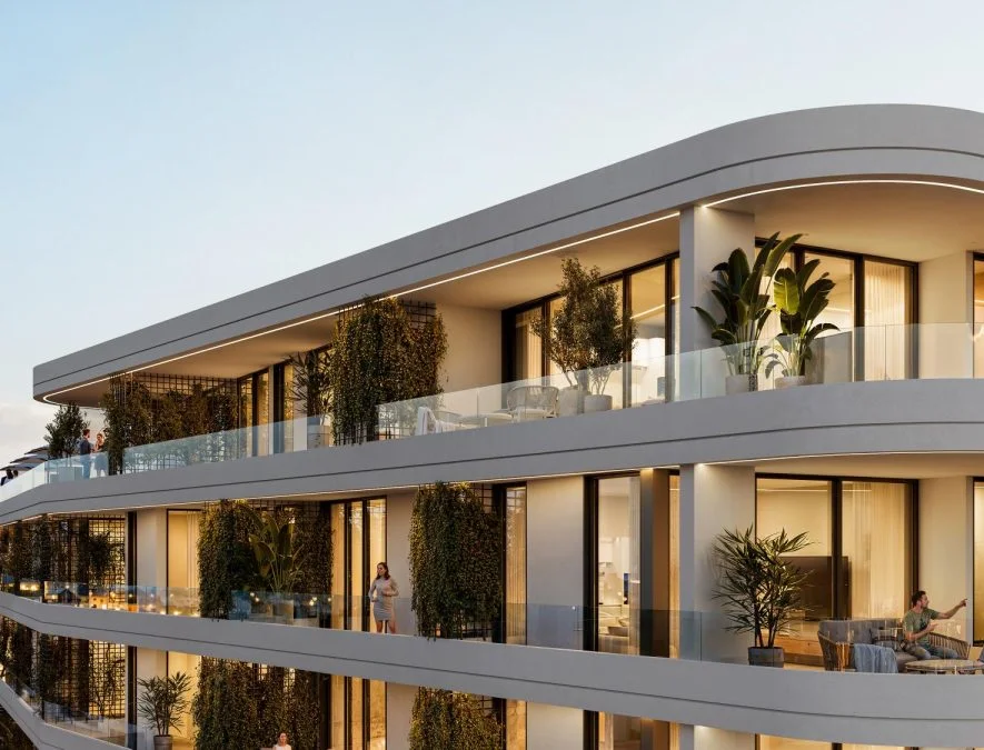 Business and residential district in Limassol